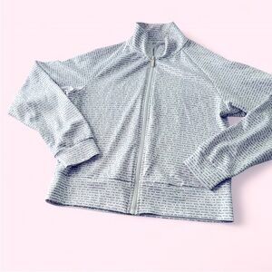 Tahari Gray Bomber Jacket with Relaxed Fit